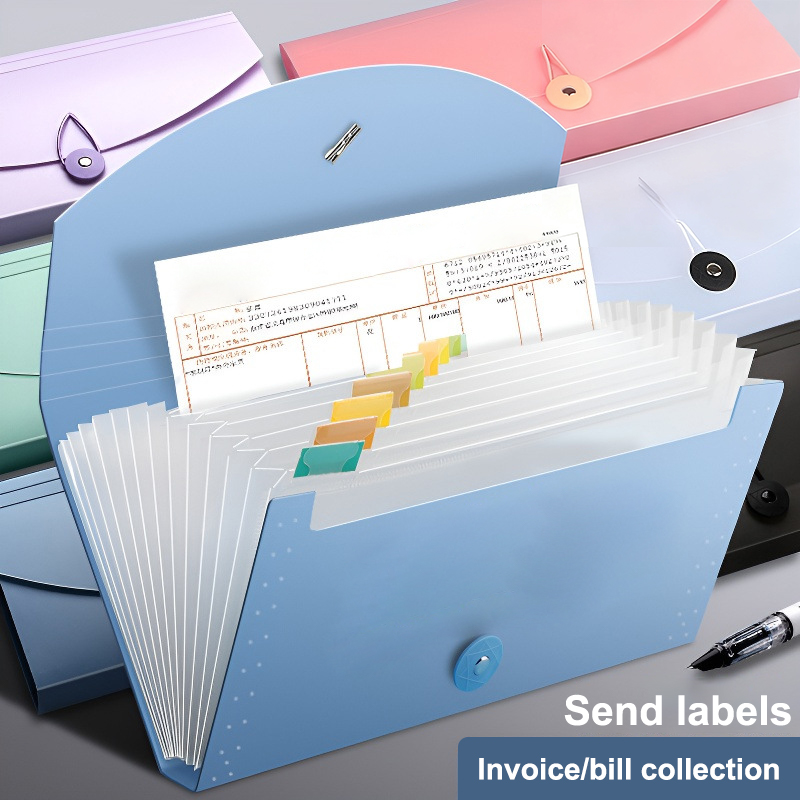 Expandable Accordion File Folder 13 Pockets - 13 Pocket Expanding File Folder Accordion