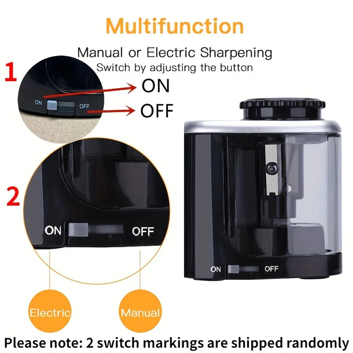 Electric Sharpener Assembly De - огляд і ціна Electric Pencil Sharpener Usb