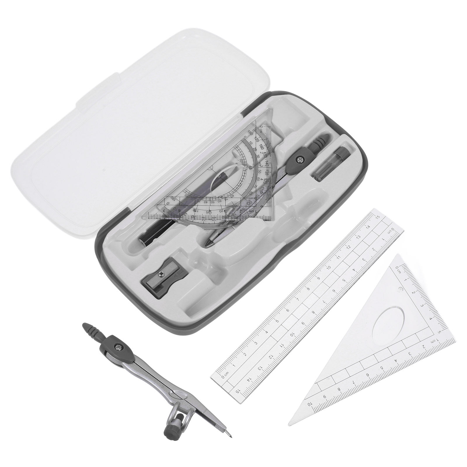 1Set Geometry Drawing Set with - огляд і ціна Math Geometry Set With Compass