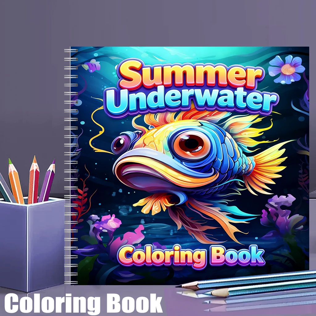 Summer Underwater Coloring Boo - огляд і ціна School Supplies