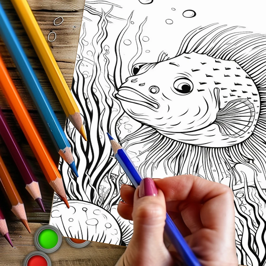 Summer Underwater Coloring Boo - огляд і ціна School Supplies