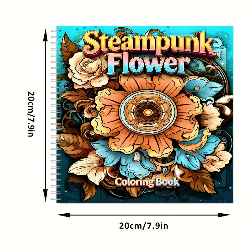 Coloring Book Steampunk Flower - огляд і ціна School Supplies