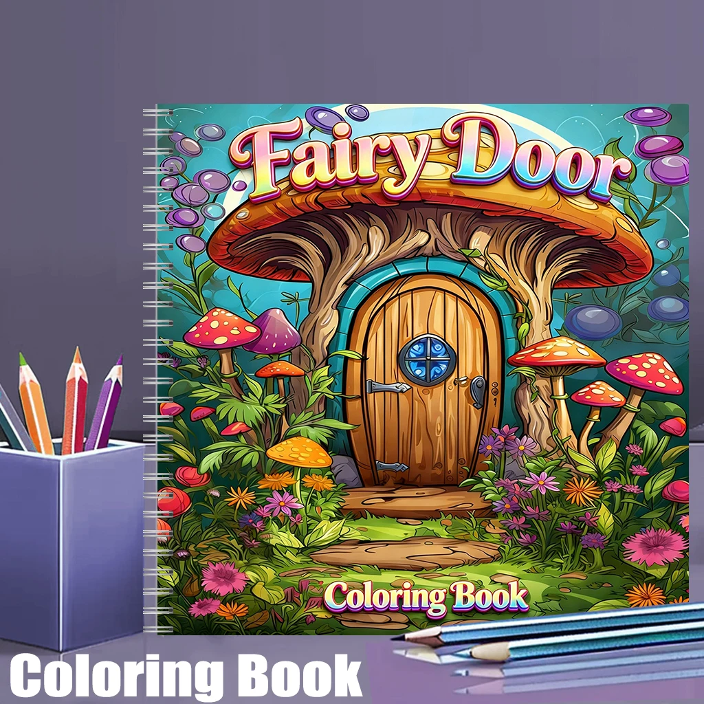Coloring Book Fairy Door for A - огляд і ціна School Supplies