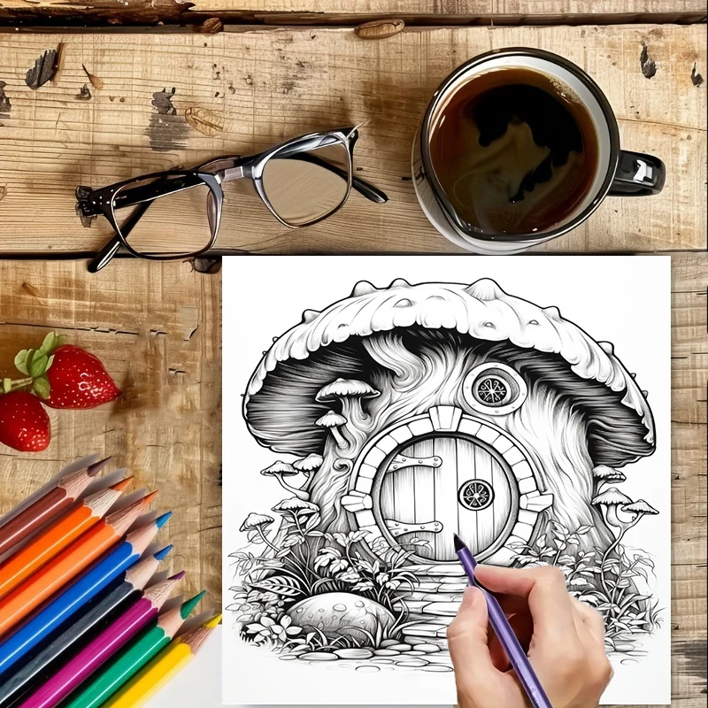 Coloring Book Fairy Door for A - огляд і ціна School Supplies