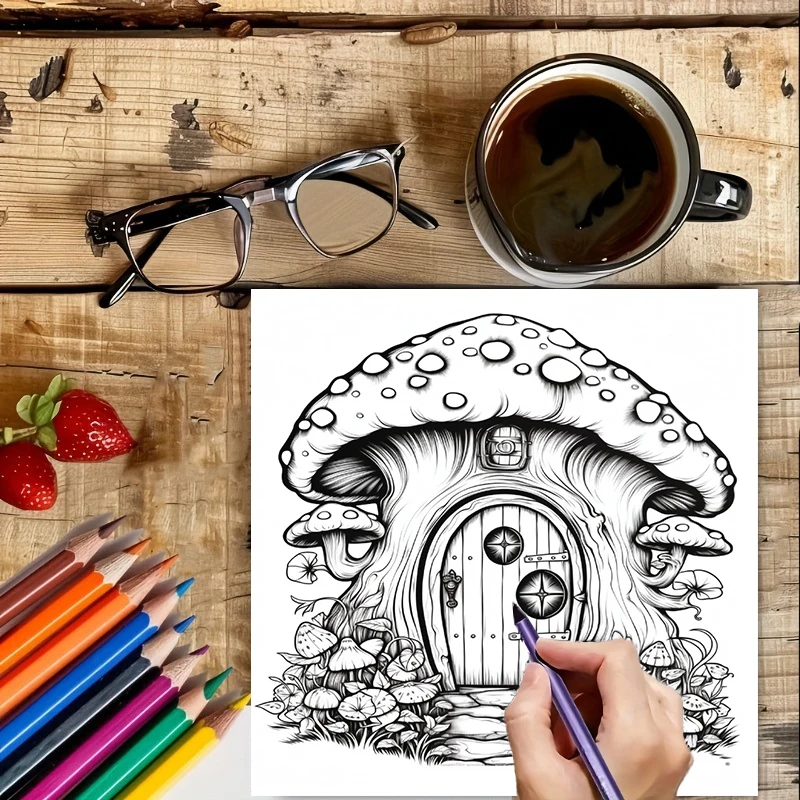 Coloring Book Fairy Door for A - огляд і ціна School Supplies