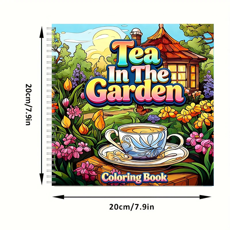 Tea In The Gardens Coloring Bo - огляд і ціна School Supplies